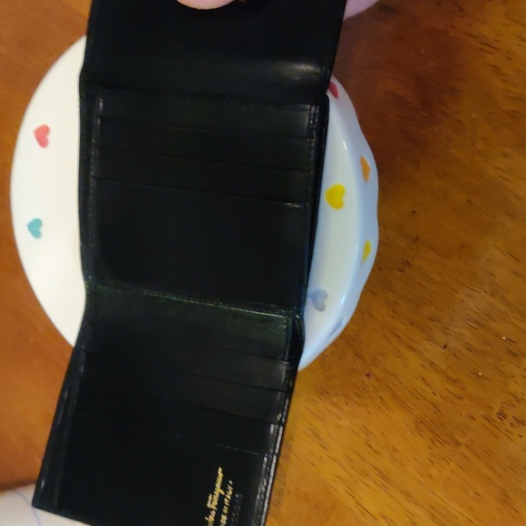 Salvatore Ferragamo Black Wallet with Gold Hardware - Picture 11 of 16